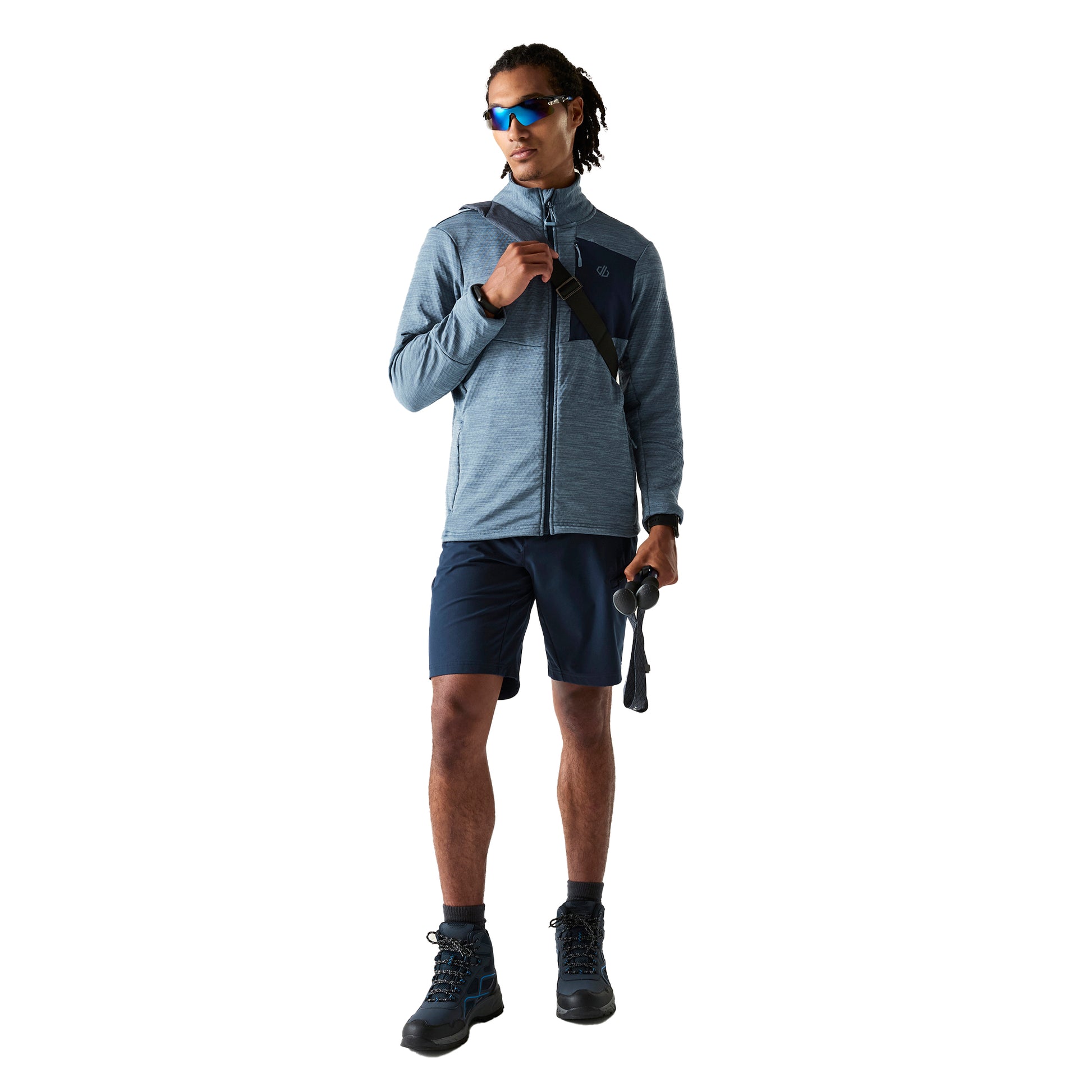 Navy - Pack Shot - Dare 2B Mens Venture Stretch Midlayer