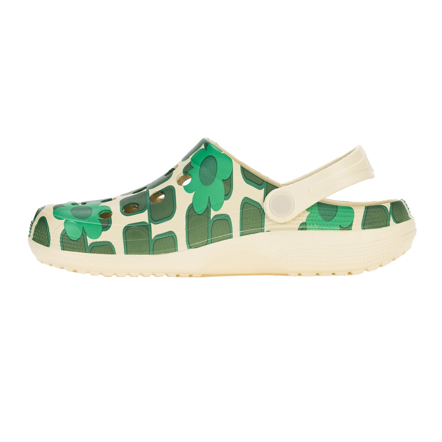 Green - Back - Regatta Womens-Ladies Orla Kiely Giant Square Flower Clogs