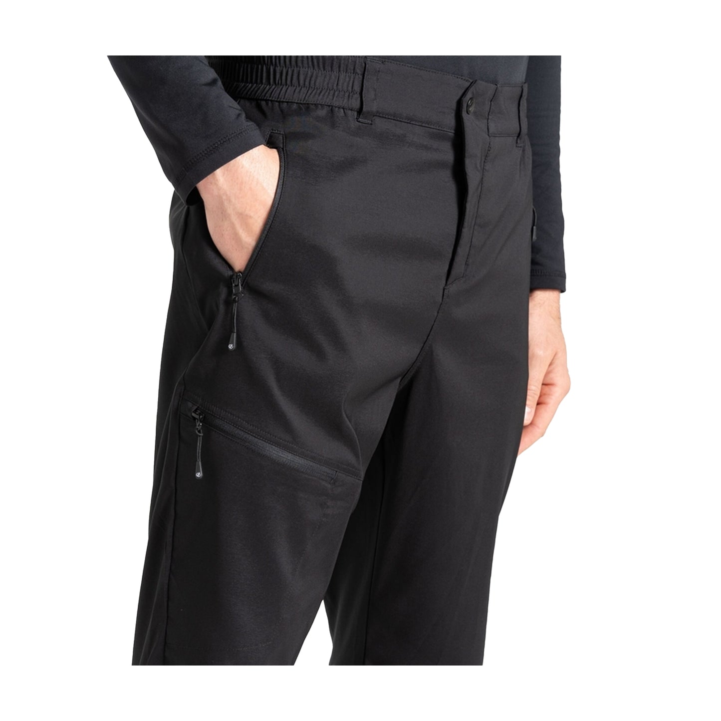 Black - Side - Dare 2B Mens Torrek Lite Walking Trousers