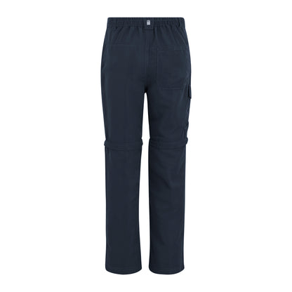 Navy - Back - Regatta Childrens-Kids Sorcer III Zip-Off Trousers