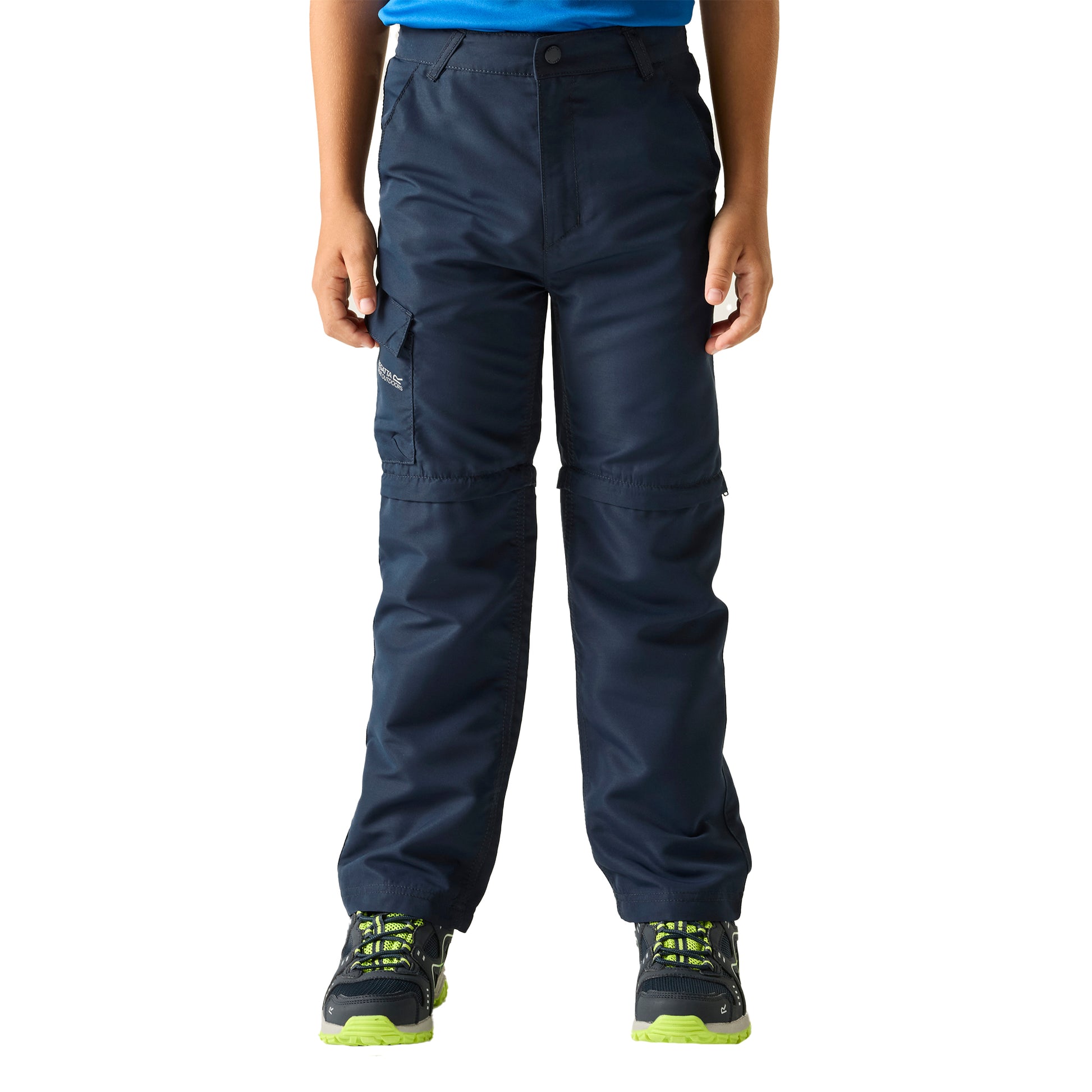 Navy - Lifestyle - Regatta Childrens-Kids Sorcer III Zip-Off Trousers