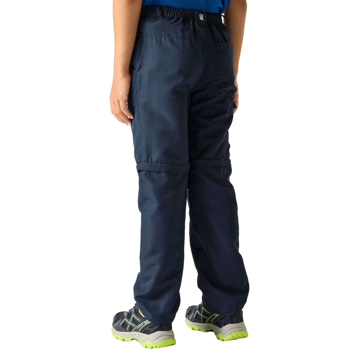 Navy - Pack Shot - Regatta Childrens-Kids Sorcer III Zip-Off Trousers