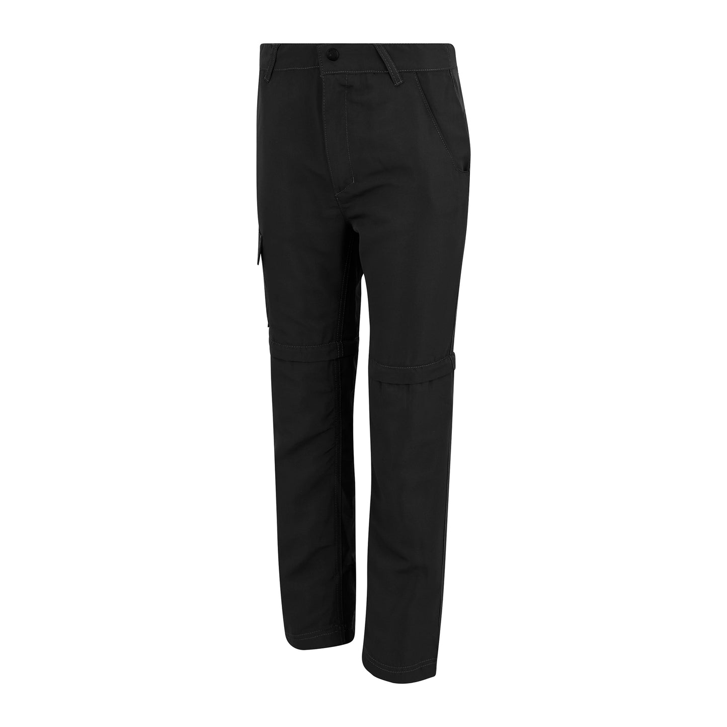 Black - Back - Regatta Childrens-Kids Sorcer III Zip-Off Trousers