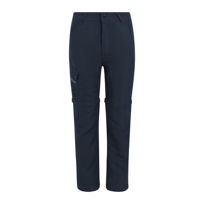 Navy - Front - Regatta Childrens-Kids Sorcer III Zip-Off Trousers