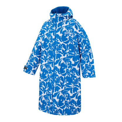 Blue - Side - Regatta Unisex Adult Fleur Bloom Changing Robe