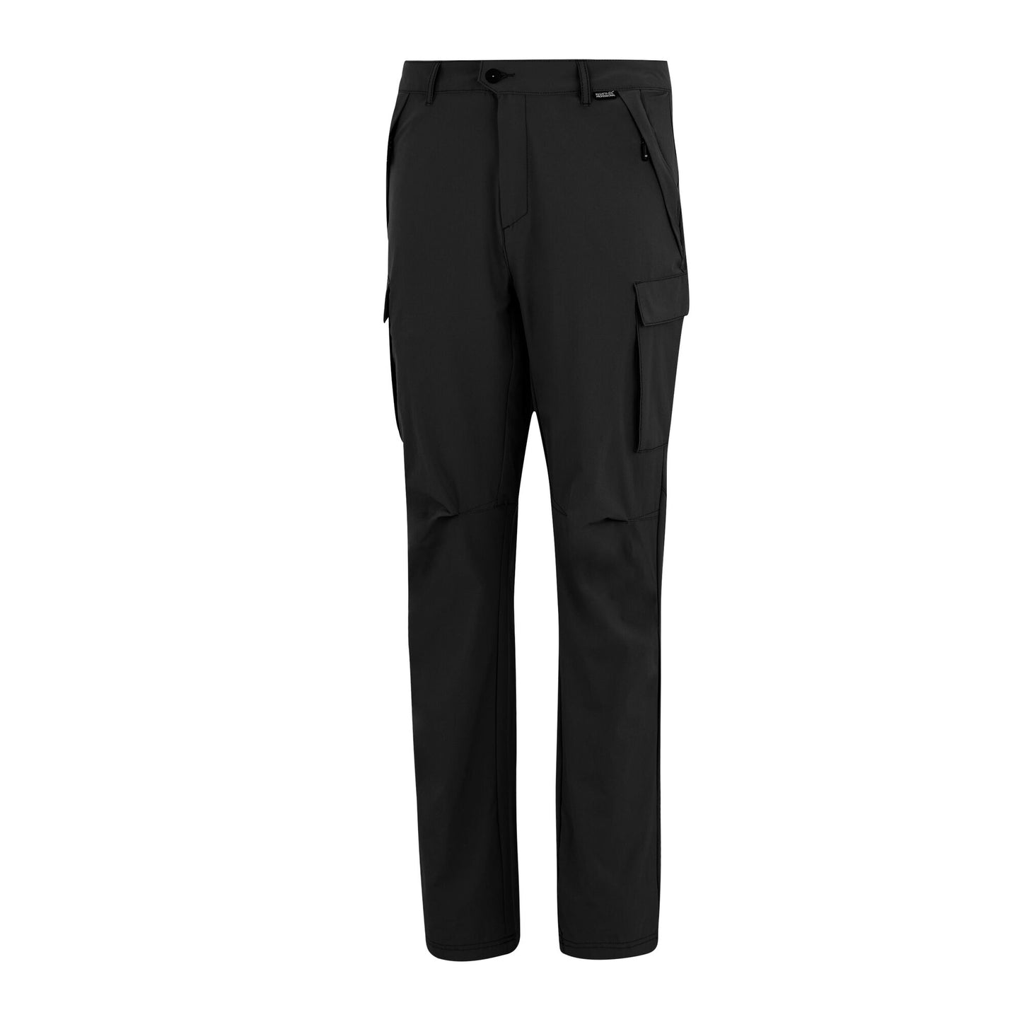 Black - Side - Regatta Mens Summer Questra Cargo Trousers