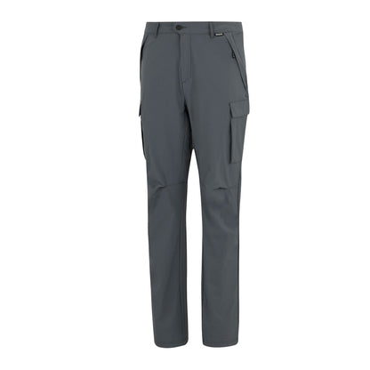 Storm Grey - Side - Regatta Mens Summer Questra Cargo Trousers