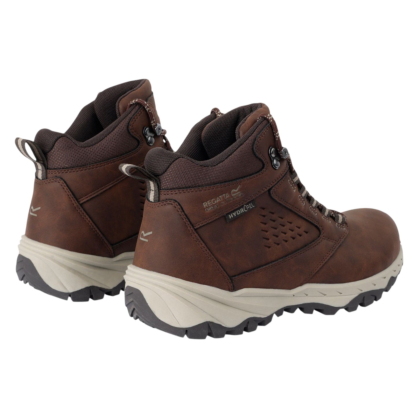 Chestnut-Taupe - Back - Regatta Womens-Ladies Amble Waterproof Walking Boots