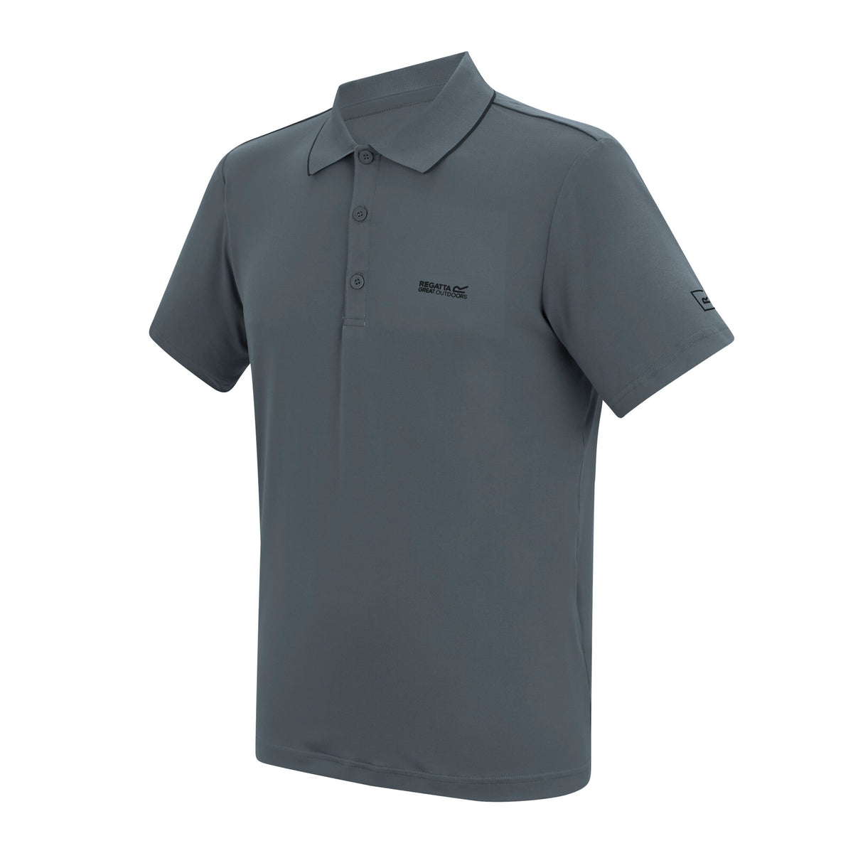 Dark Storm - Side - Regatta Mens Maverik Stretch Polo Shirt