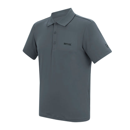 Dark Storm - Side - Regatta Mens Maverik Stretch Polo Shirt