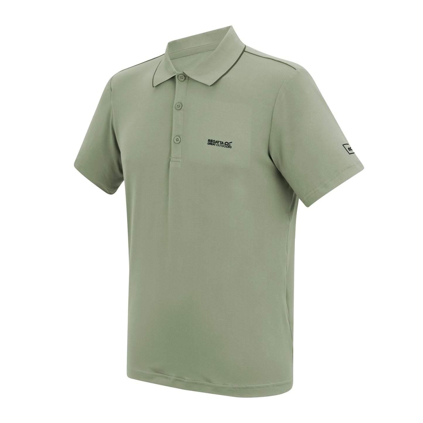 Light Sage - Side - Regatta Mens Maverik Stretch Polo Shirt