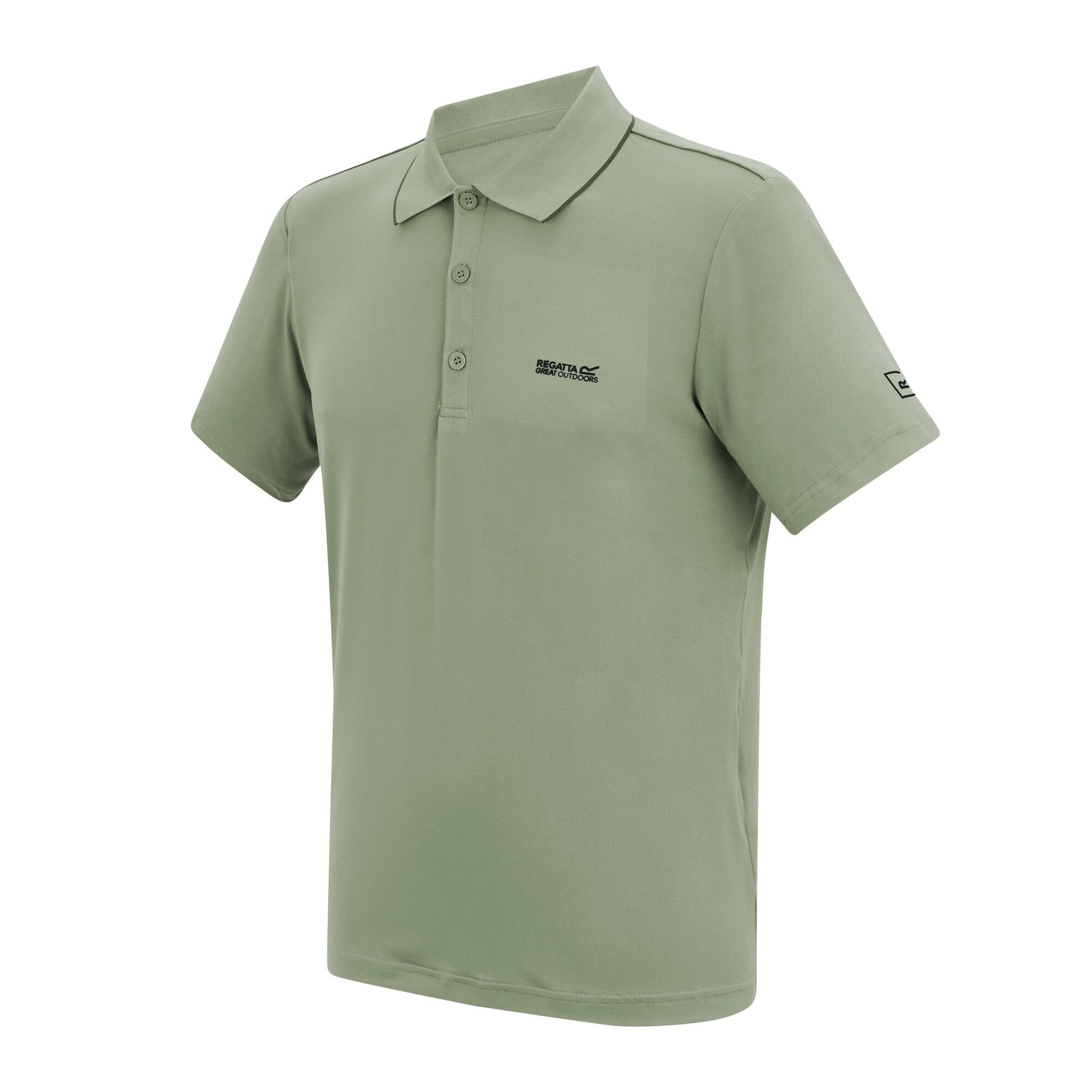 Light Sage - Side - Regatta Mens Maverik Stretch Polo Shirt