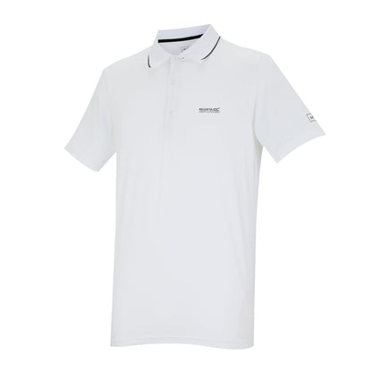 White - Side - Regatta Mens Maverik Stretch Polo Shirt