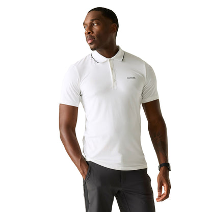White - Lifestyle - Regatta Mens Maverik Stretch Polo Shirt