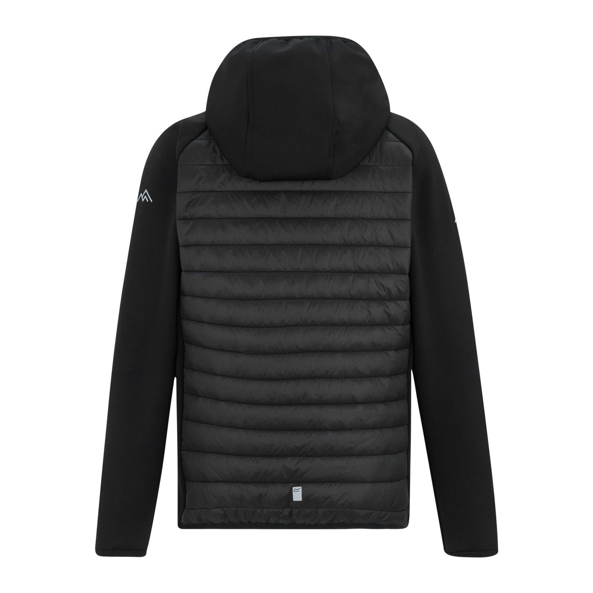 Black-Seal Grey - Back - Regatta Childrens-Kids Andreson Hybrid Padded Jacket