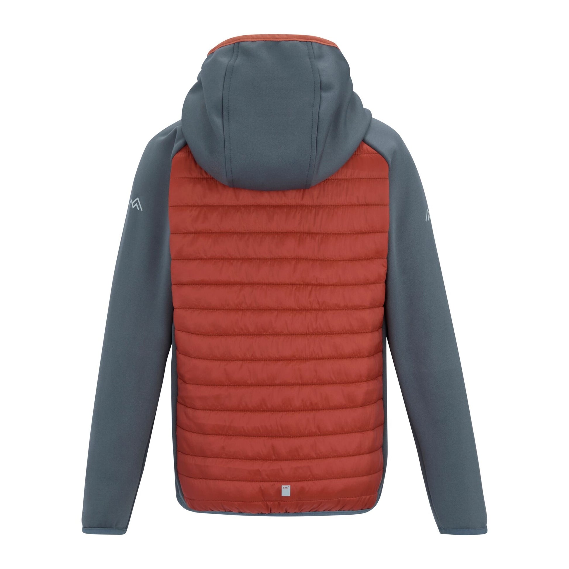 Dark Storm-Brick - Back - Regatta Childrens-Kids Andreson Hybrid Padded Jacket