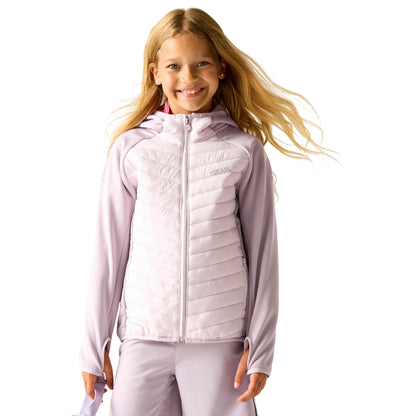 Powder Lilac-Pink Haze - Lifestyle - Regatta Childrens-Kids Andreson Hybrid Padded Jacket