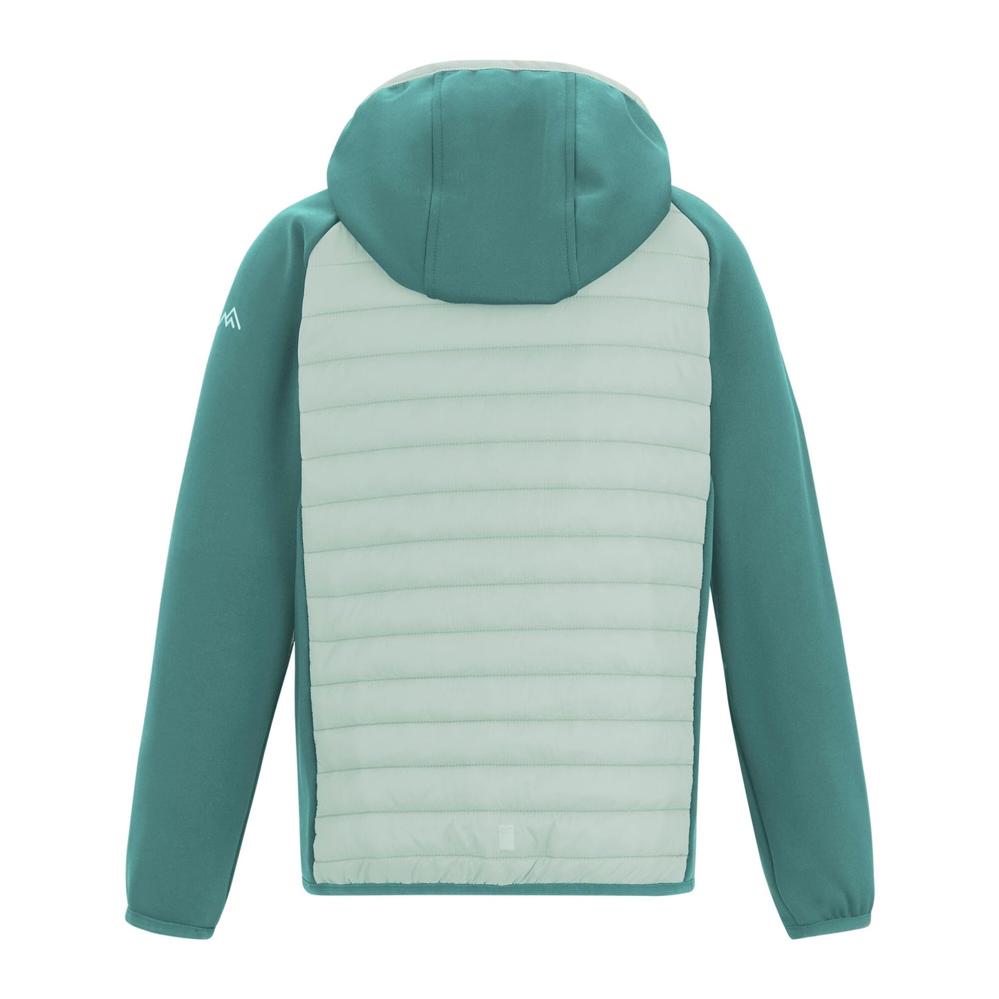 Ivy Moss-Ocean Mist - Back - Regatta Childrens-Kids Andreson Hybrid Padded Jacket