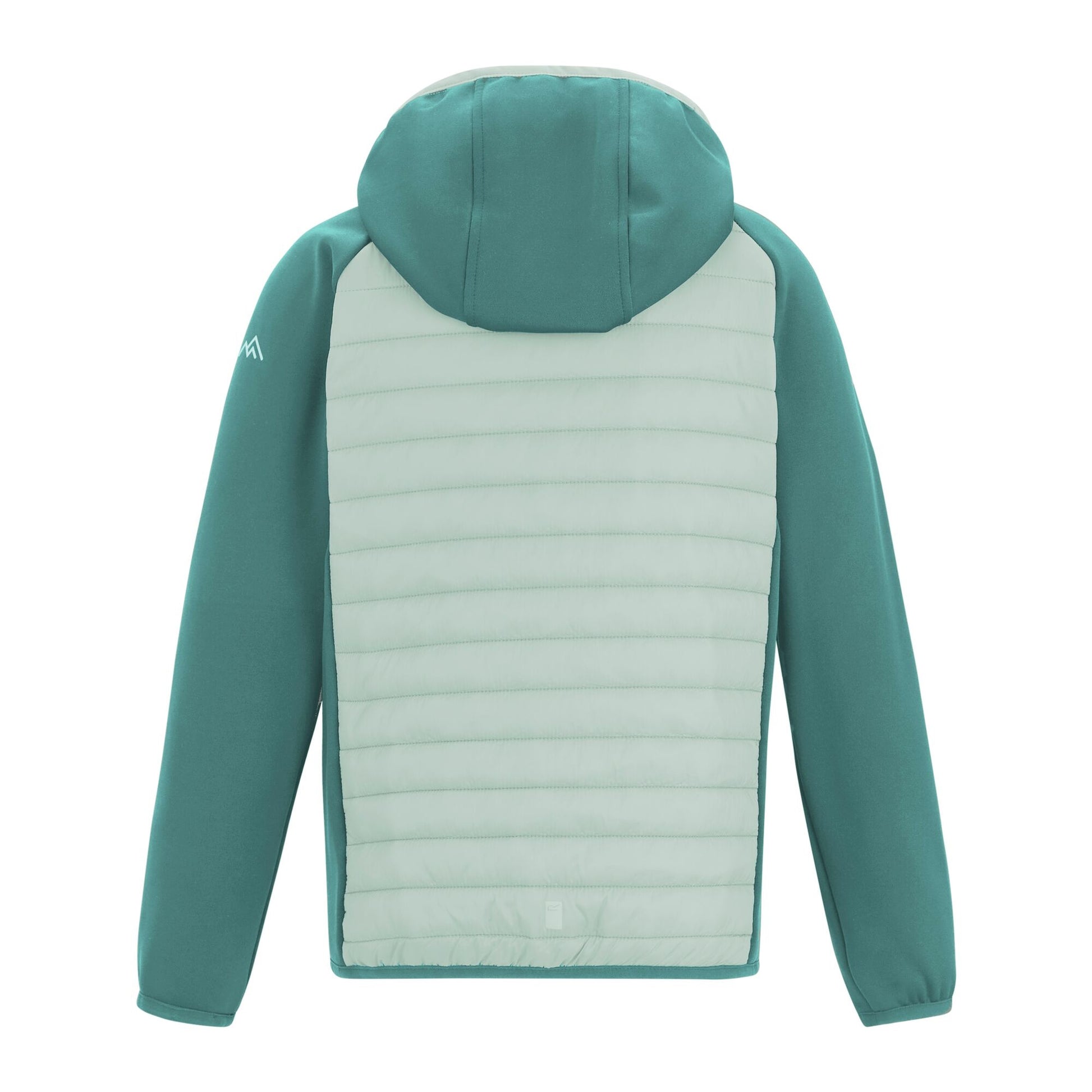 Ivy Moss-Ocean Mist - Back - Regatta Childrens-Kids Andreson Hybrid Padded Jacket