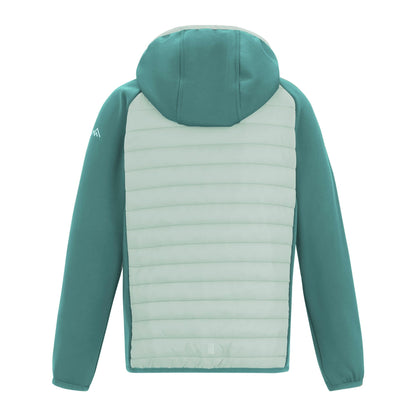 Ivy Moss-Ocean Mist - Back - Regatta Childrens-Kids Andreson Hybrid Padded Jacket