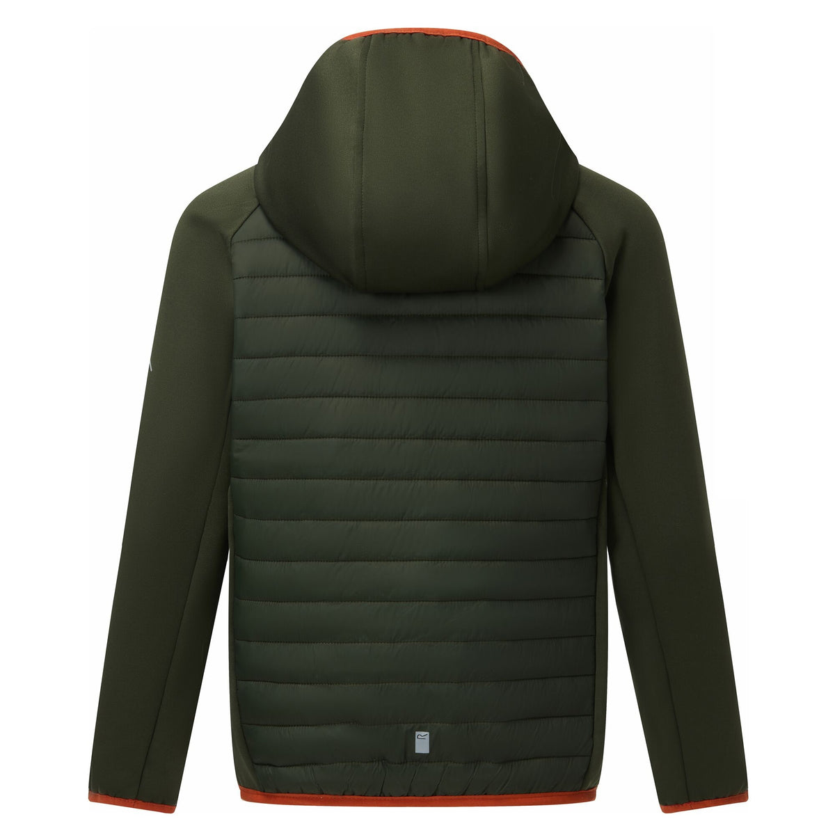 Dark Khaki - Back - Regatta Childrens-Kids Andreson Hybrid Padded Jacket