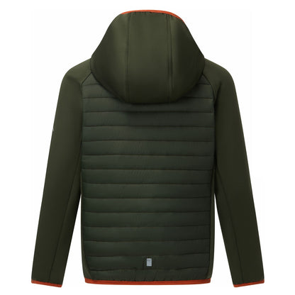 Dark Khaki - Back - Regatta Childrens-Kids Andreson Hybrid Padded Jacket