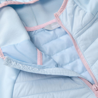 Washed Denim - Pack Shot - Regatta Childrens-Kids Andreson Hybrid Padded Jacket
