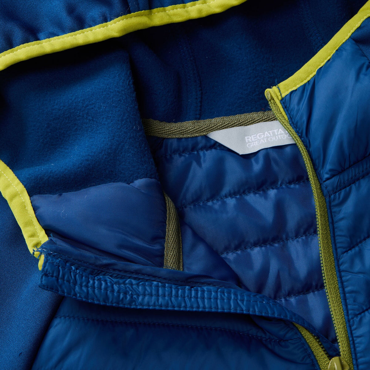 Aviator Blue - Pack Shot - Regatta Childrens-Kids Andreson Hybrid Padded Jacket