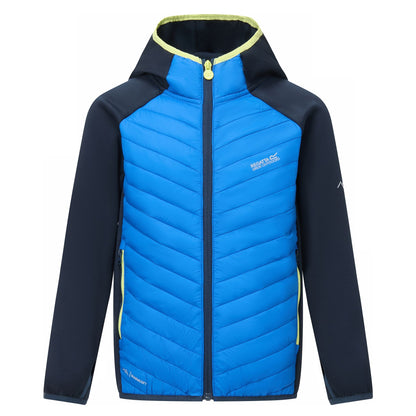 Navy-Olympian Blue - Front - Regatta Childrens-Kids Andreson Hybrid Padded Jacket