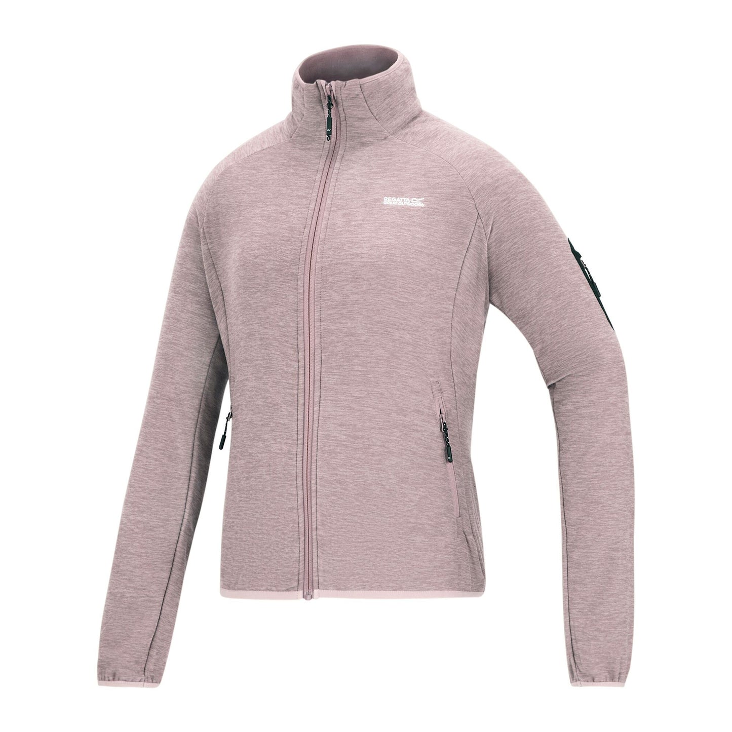 Powder Lilac - Side - Regatta Womens-Ladies Rivendell Full Zip Fleece Jacket