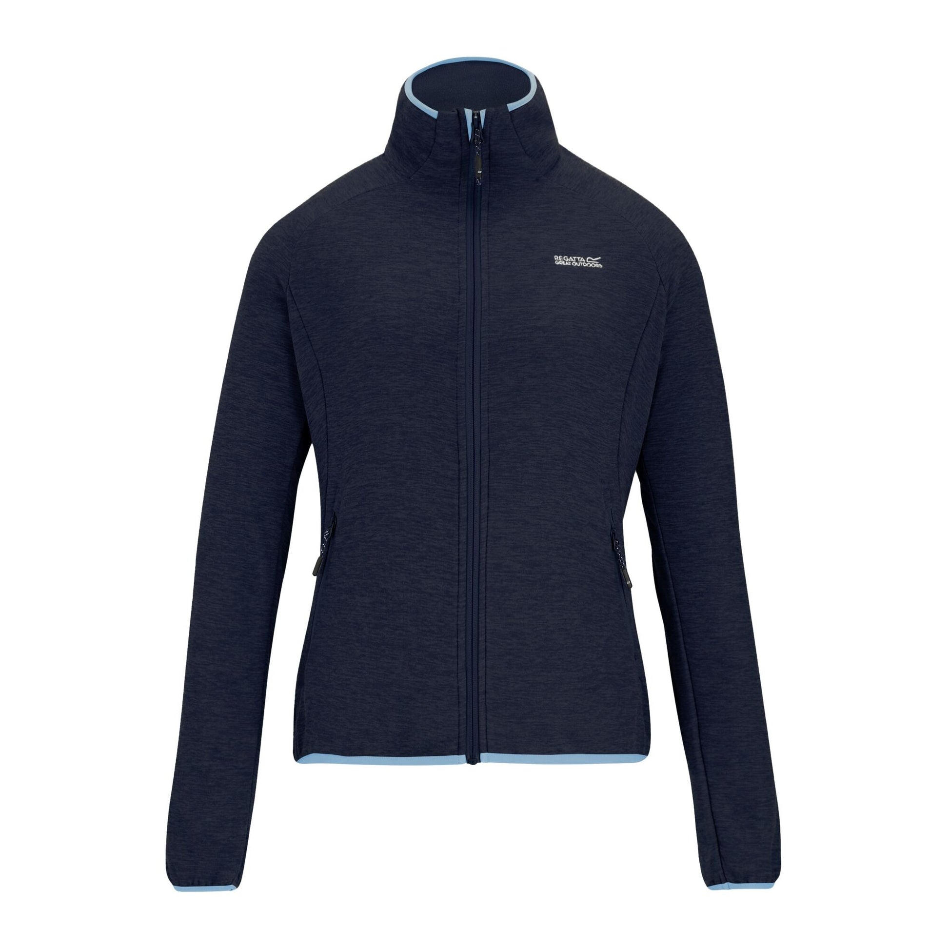 Navy Blue - Front - Regatta Womens-Ladies Rivendell Full Zip Fleece Jacket