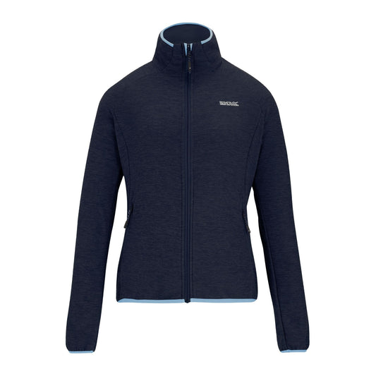 Navy Blue - Front - Regatta Womens-Ladies Rivendell Full Zip Fleece Jacket