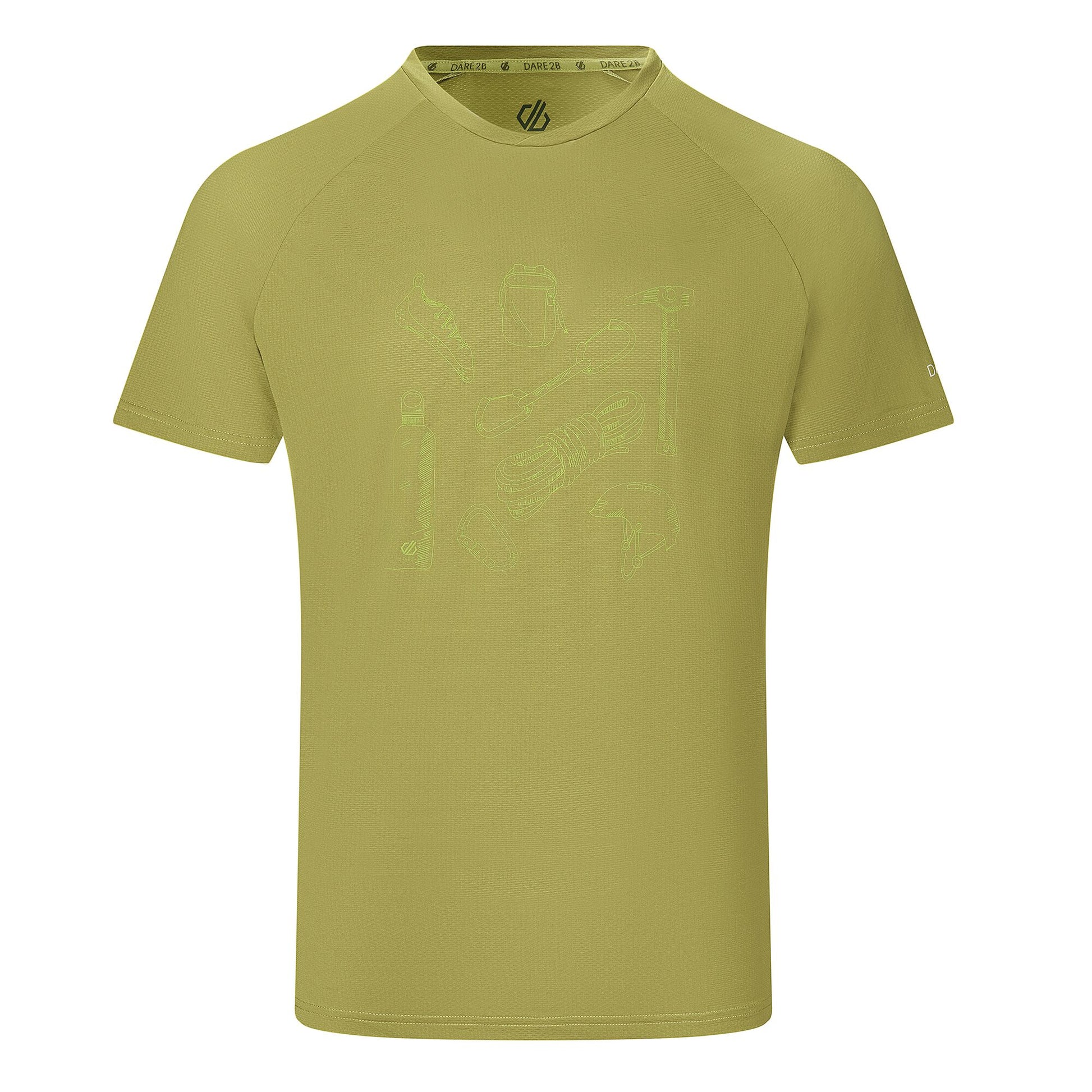 Golden Cypress - Front - Dare 2B Mens Tech II Graphic Print T-Shirt
