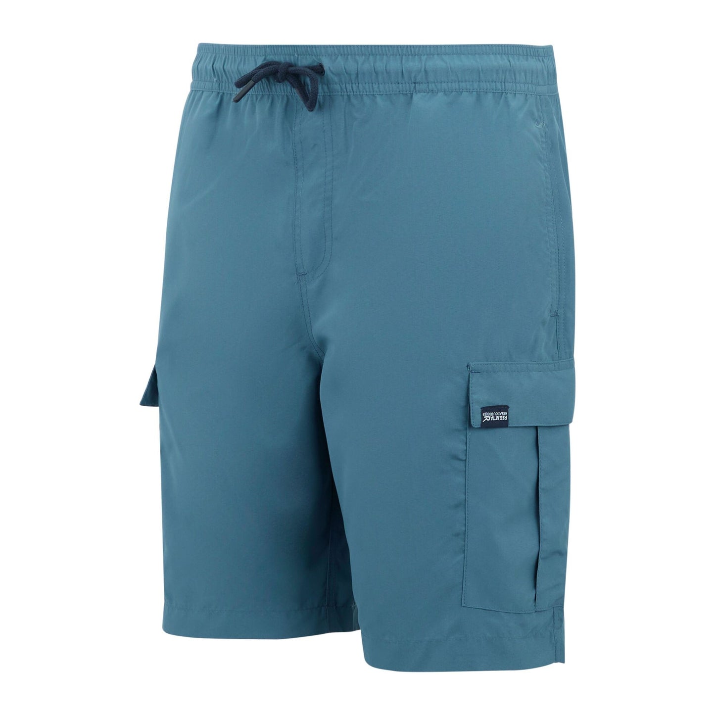 China Blue - Side - Regatta Mens Blanmont Swim Shorts