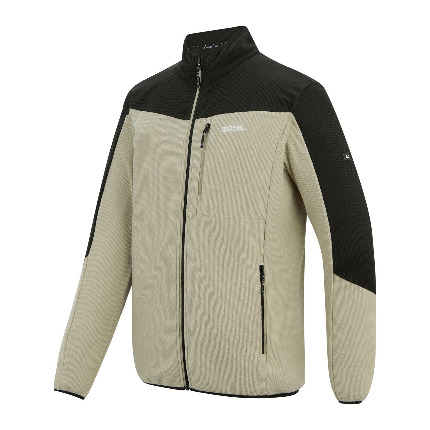 Abbeystone-Black - Side - Regatta Mens Freesdale Fleece Jacket