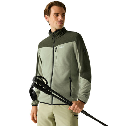 Light Sage-Dark Khaki - Lifestyle - Regatta Mens Freesdale Fleece Jacket