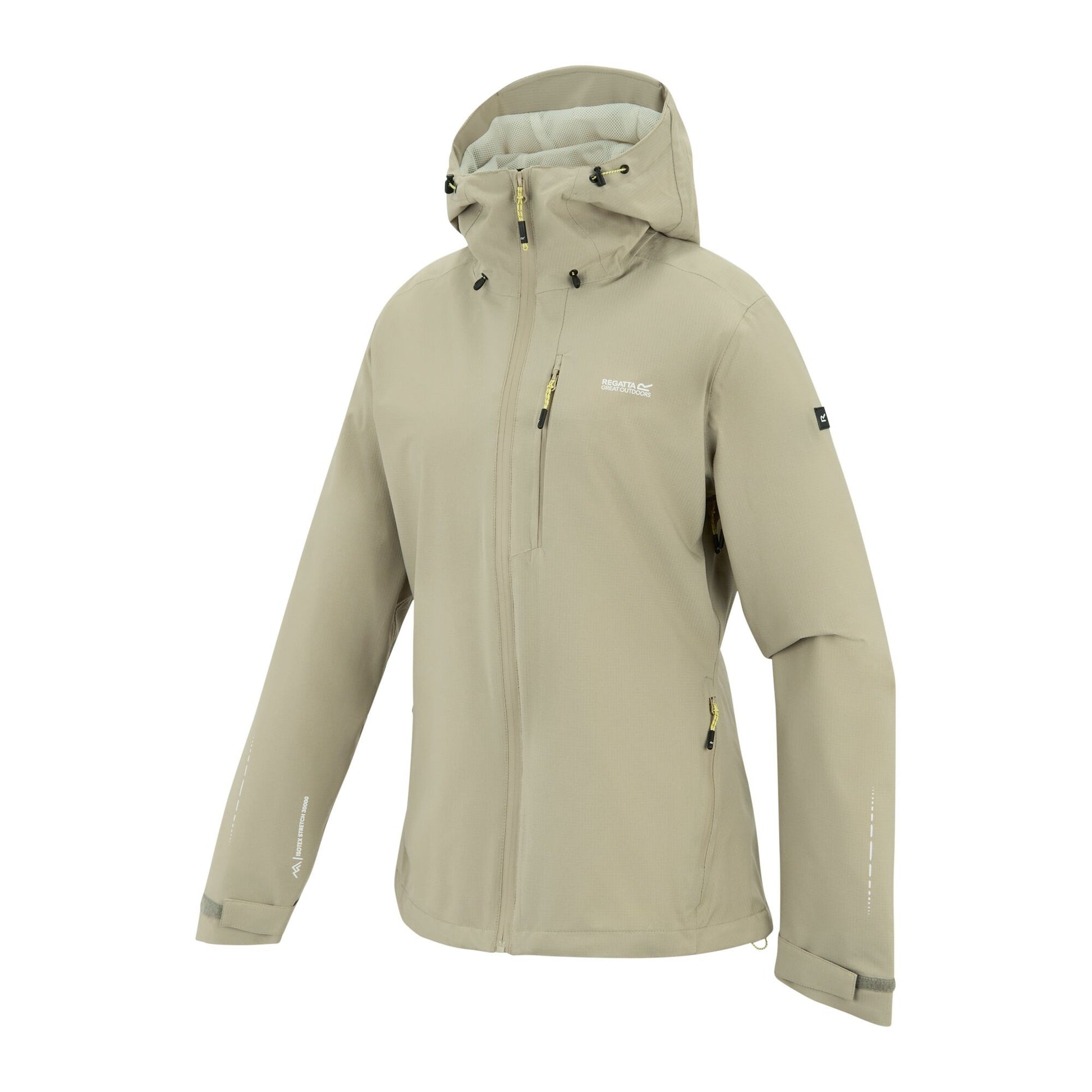 Parchment - Side - Regatta Womens-Ladies Oklarna Waterproof Jacket