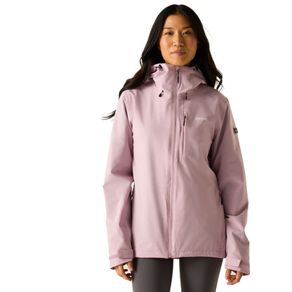 Powder Lilac - Lifestyle - Regatta Womens-Ladies Oklarna Waterproof Jacket