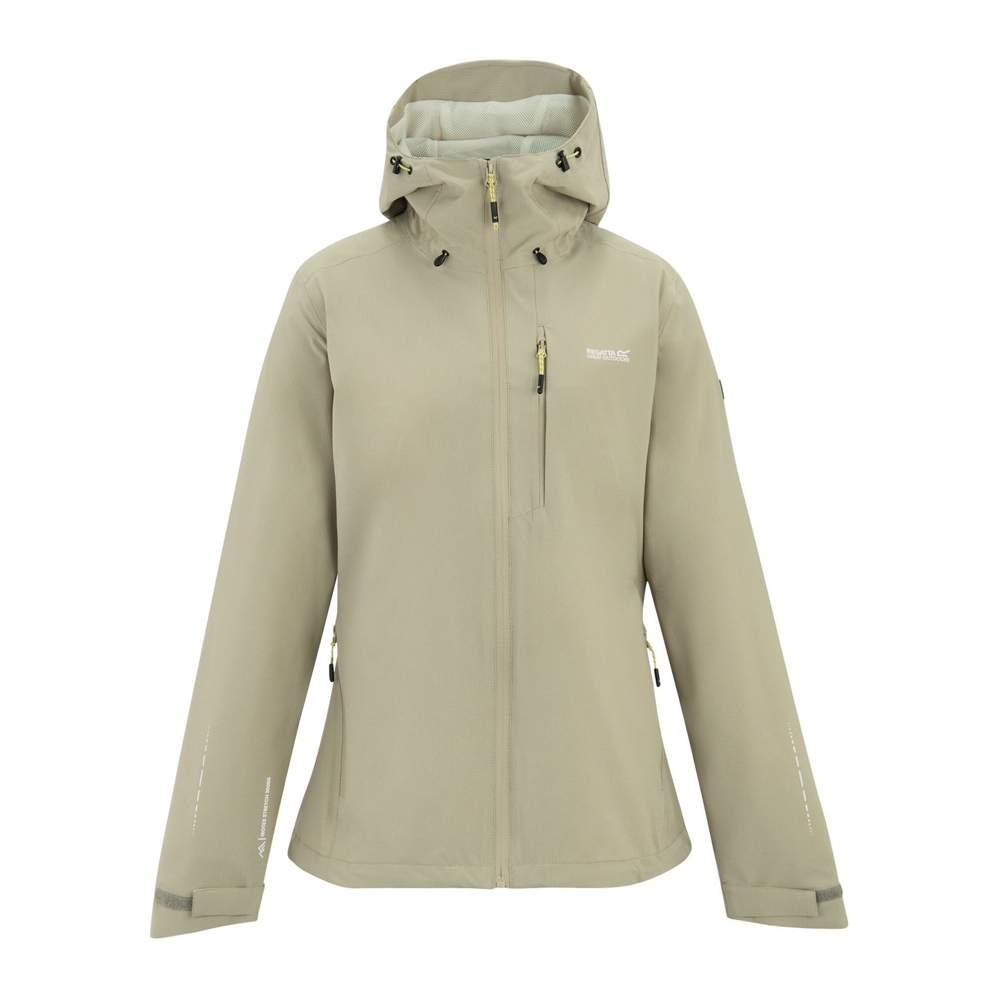 Parchment - Front - Regatta Womens-Ladies Oklarna Waterproof Jacket