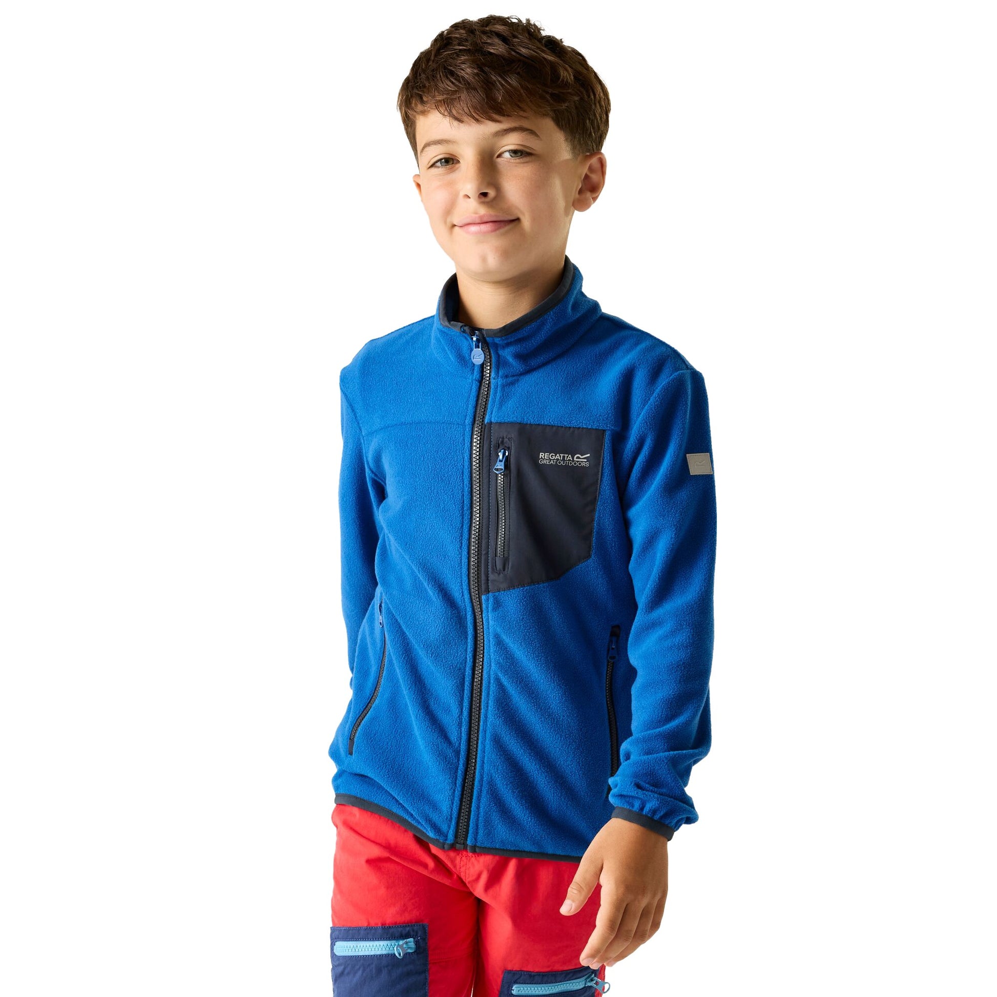 Olympian Blue - Lifestyle - Regatta Childrens-Kids Frankie Full Zip Fleece Jacket