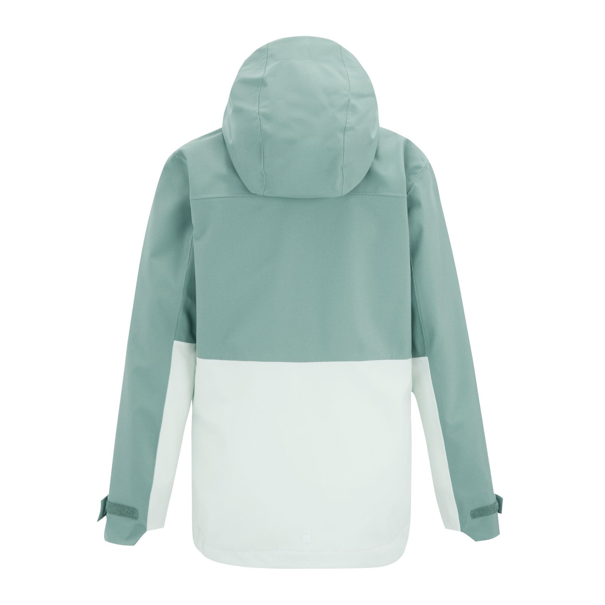 Ivy Moss-Ocean Mist - Back - Regatta Childrens-Kids Highton Monochrome Waterproof Jacket
