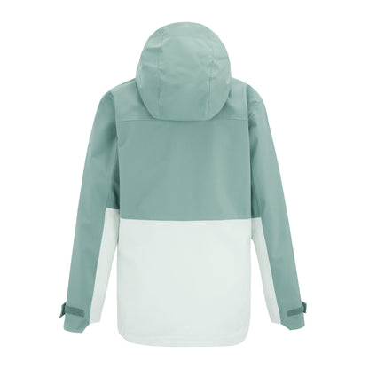 Ivy Moss-Ocean Mist - Back - Regatta Childrens-Kids Highton Monochrome Waterproof Jacket
