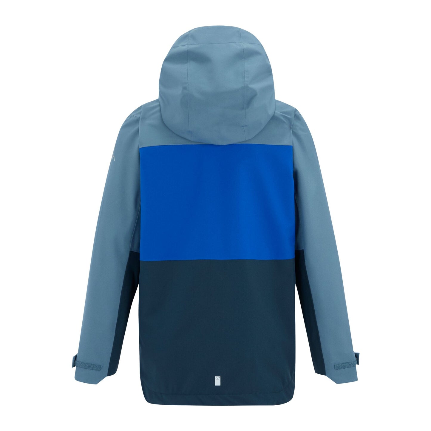 China Blue-Olympian Blue-Night Sky - Back - Regatta Childrens-Kids Highton Monochrome Waterproof Jacket