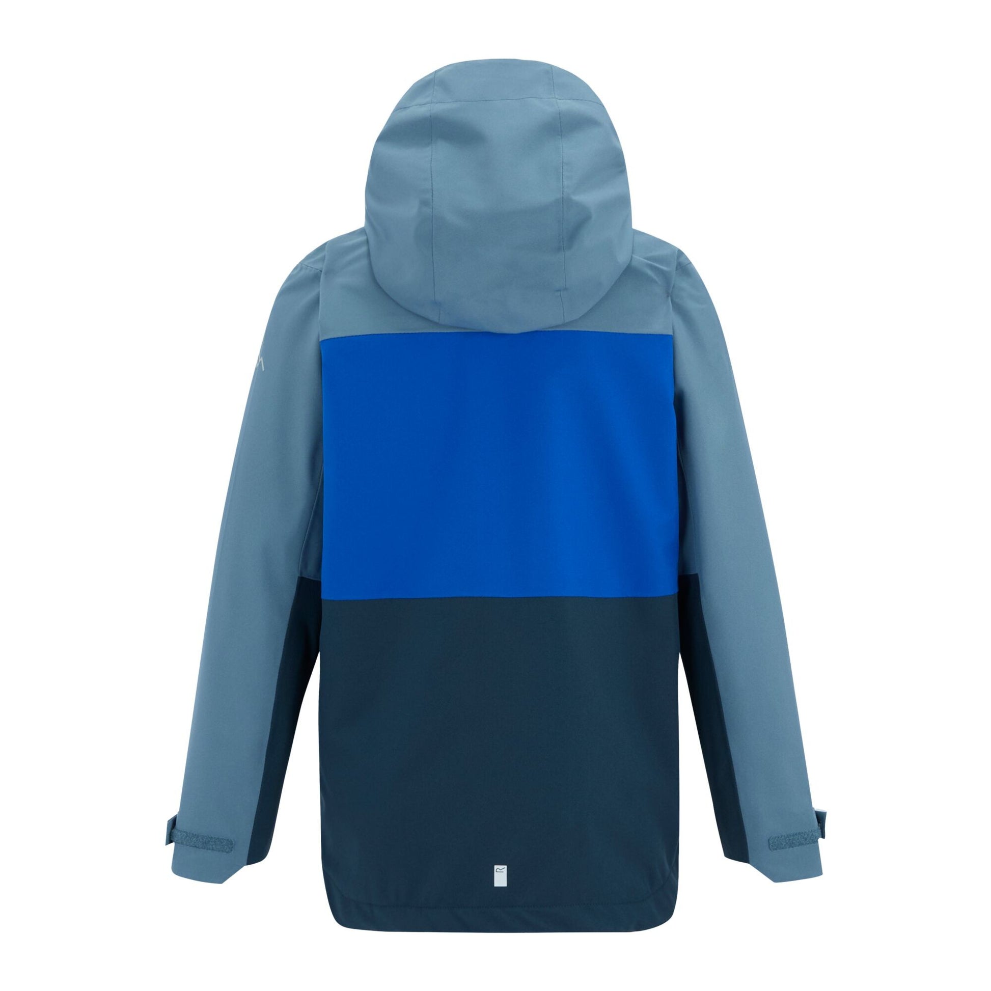China Blue-Olympian Blue-Night Sky - Back - Regatta Childrens-Kids Highton Monochrome Waterproof Jacket