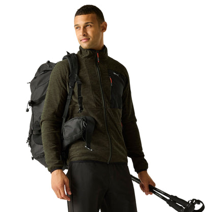 Dark Khaki - Lifestyle - Regatta Mens Scaris Full Zip Fleece Jacket