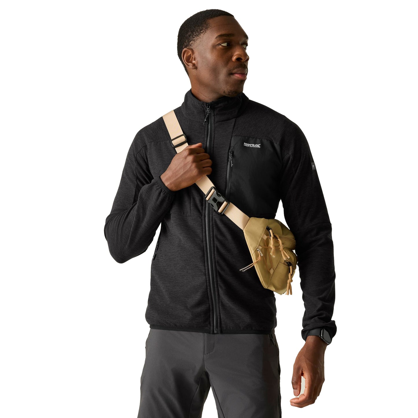 Ash - Lifestyle - Regatta Mens Scaris Full Zip Fleece Jacket