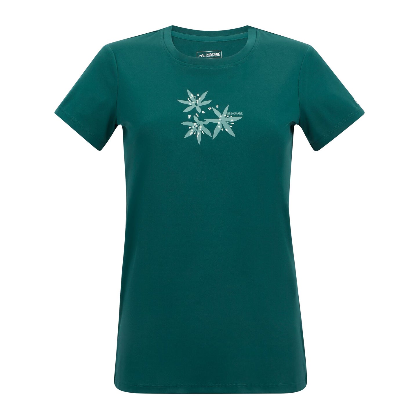 Mediterranean Green - Front - Regatta Womens-Ladies Fingal Flower T-Shirt