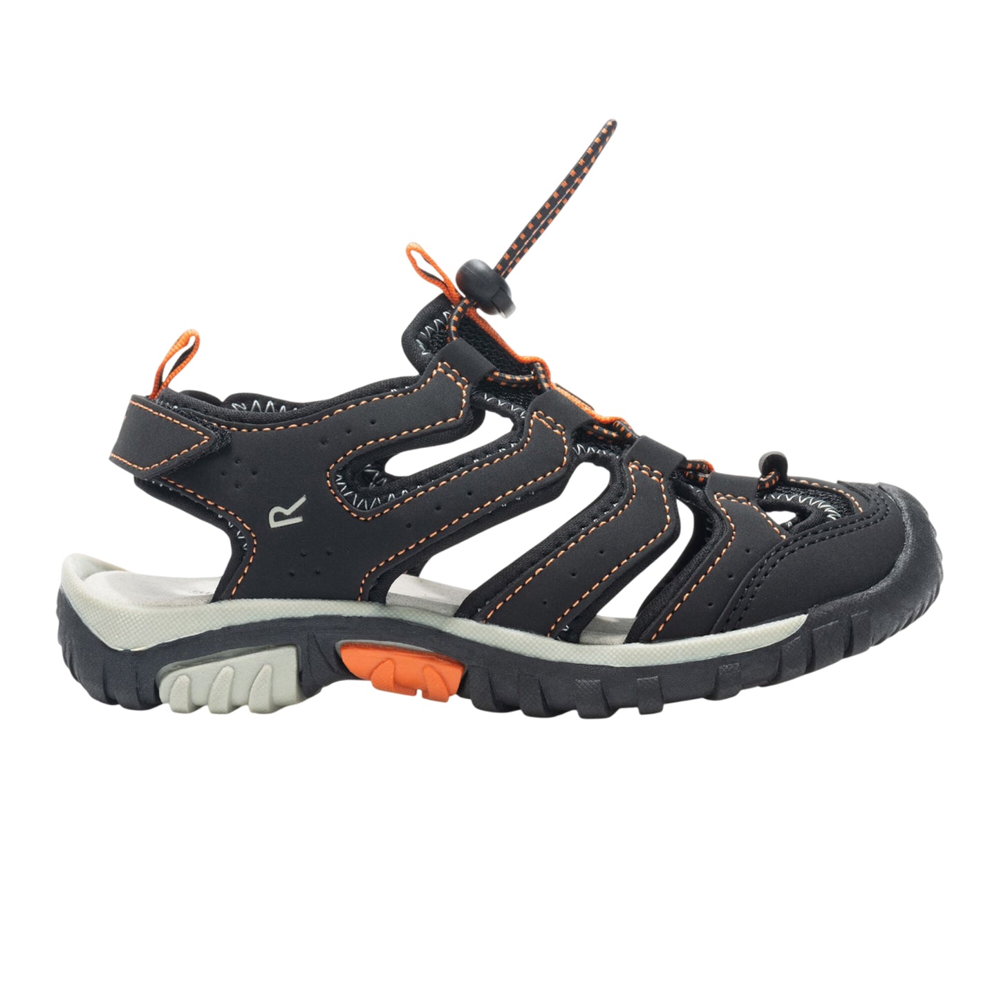 Black-Rusty Orange - Side - Regatta Childrens-Kids Westshore IV Sandals