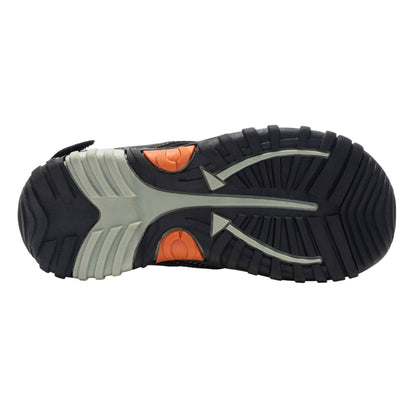 Black-Rusty Orange - Pack Shot - Regatta Childrens-Kids Westshore IV Sandals
