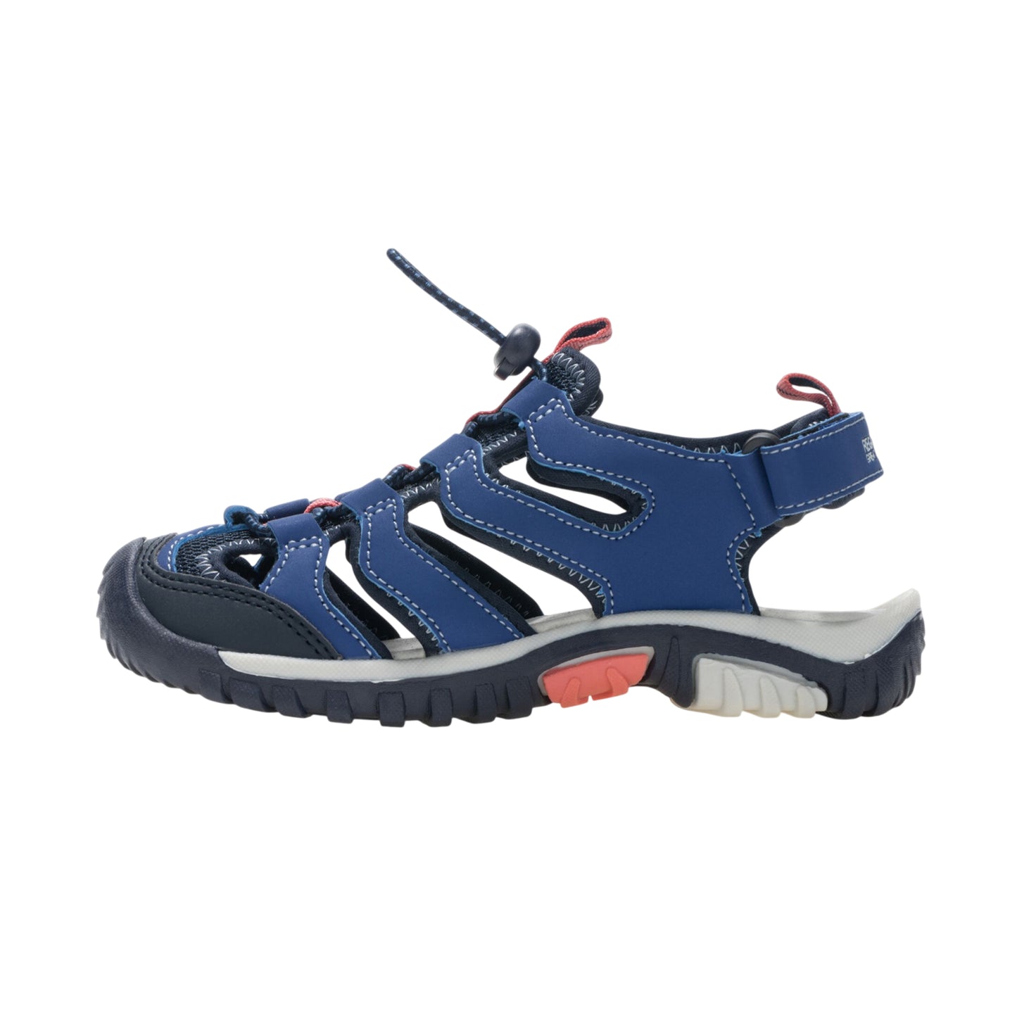 Aviator Blue-Peach Pink - Side - Regatta Childrens-Kids Westshore IV Sandals